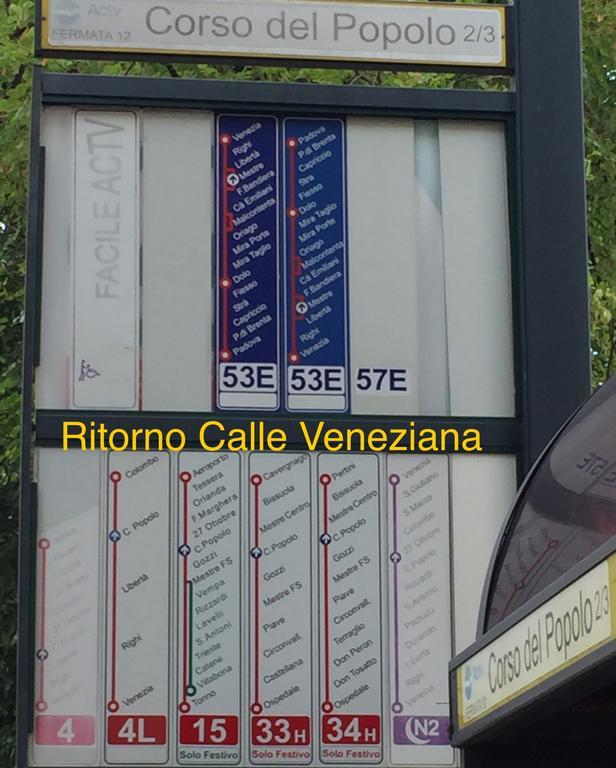 La Calle Veneziana Villa Местре Екстериор снимка